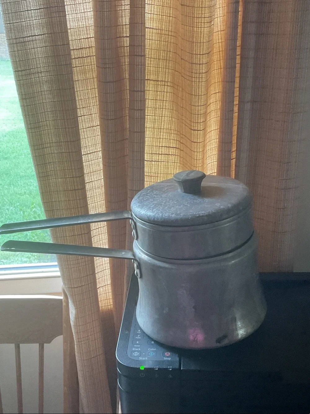 Mirror Vintage double boiler